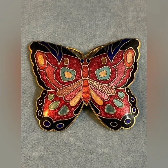 Accessories | Cloisonn Butterfly Belt Buckle Vintage | Poshmark display picture 3